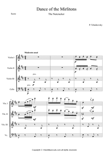 Nutcracker Op.71a - Dance of the Mirlitons