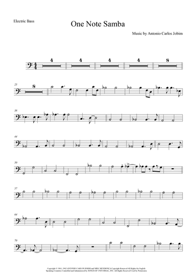One Note Samba (samba De Uma Nota So)