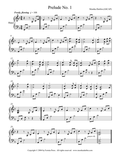 Five Preludes for Solo Harp