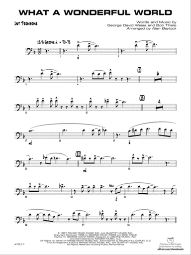 What a Wonderful World: 1st Trombone