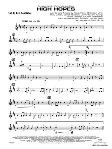 High Hopes: 2nd E-flat Alto Saxophone