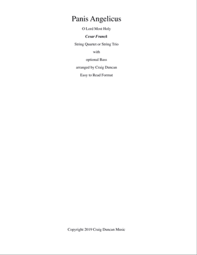 Panis Angelicus String Quartet