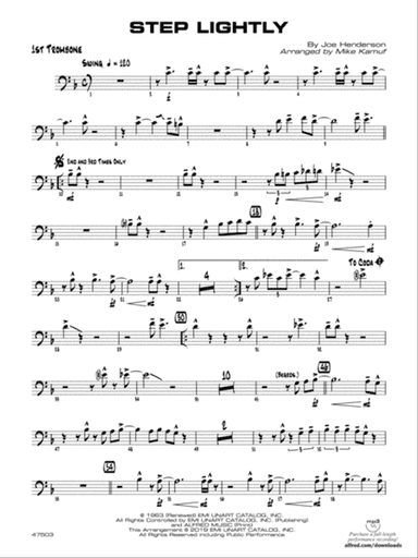 Step Lightly: 1st Trombone