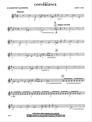 Convergence: E-flat Baritone Saxophone