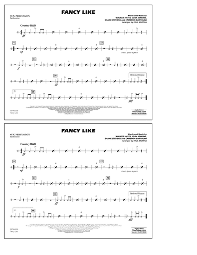 Fancy Like (arr. Paul Murtha) - Aux Percussion