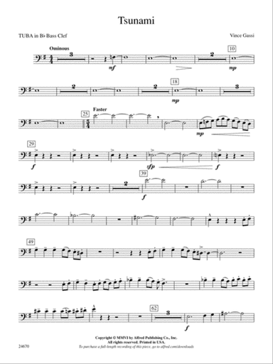 Tsunami: (wp) B-flat Tuba B.C.