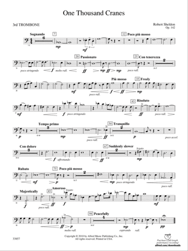 One Thousand Cranes: 3rd Trombone