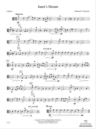 Janet's Dream: Viola