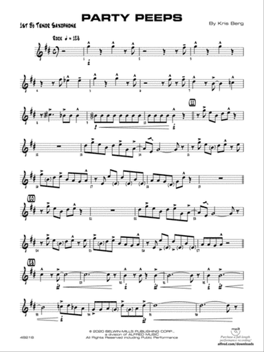 Party Peeps: B-flat Tenor Saxophone