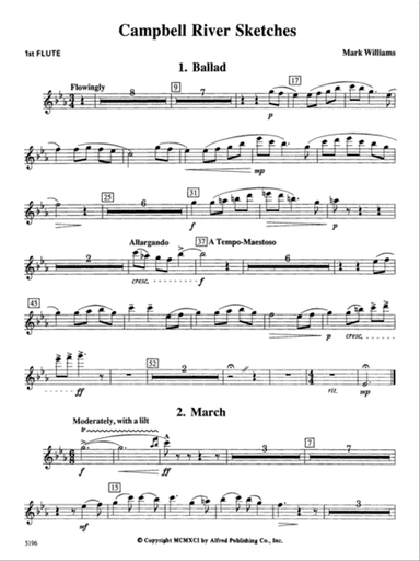 Campbell River Sketches: Flute