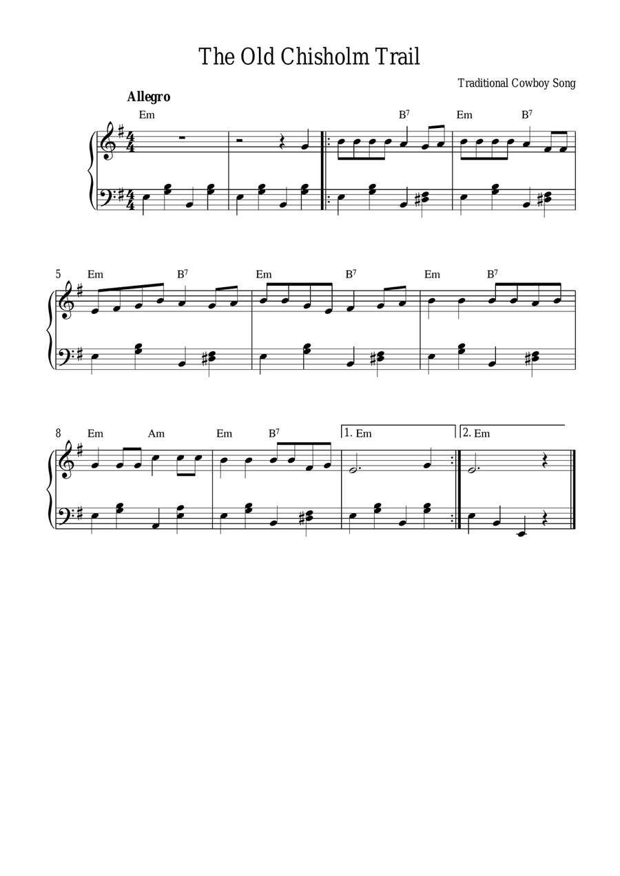 The Old Chisholm Trail