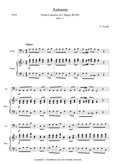 The Four Seasons: Autumn 1st Movement