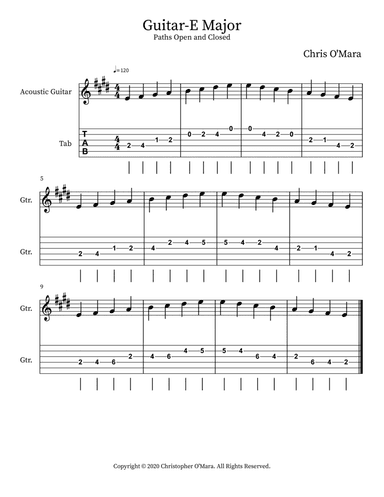 Guitar-E Major