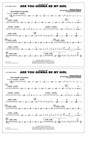 Are You Gonna Be My Girl (arr. Paul Murtha) - Aux Percussion