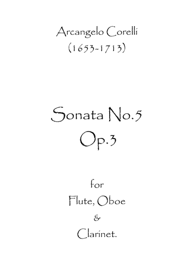 Sonata No.5 Op.3