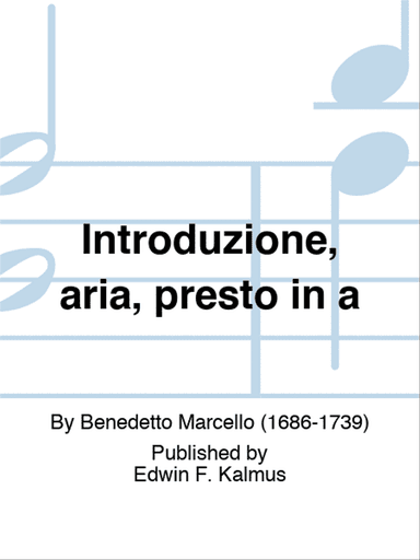 Introduzione, aria, presto in a