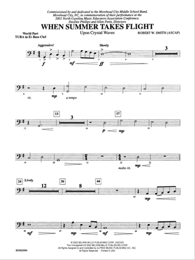When Summer Takes Flight: (wp) E-flat Tuba B.C.