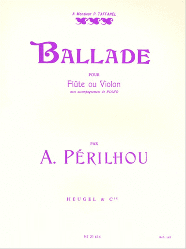 Ballad (flute / Violin And Piano)