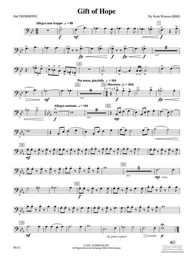 Gift of Hope: 2nd Trombone