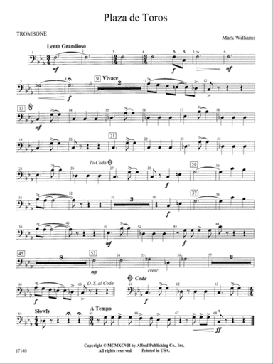 Plaza de Toros: 1st Trombone