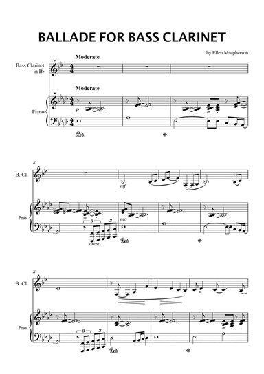 BALLADE FOR BASS CLARINET