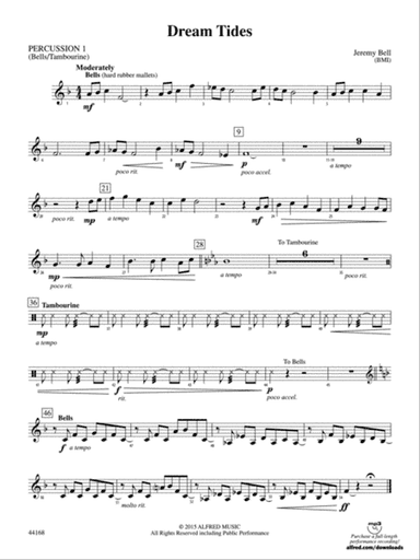 Dream Tides: 1st Percussion