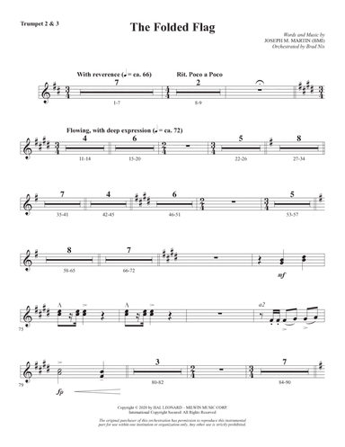 The Folded Flag - Bb Trumpet 2,3
