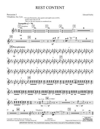 Rest Content - Percussion 1