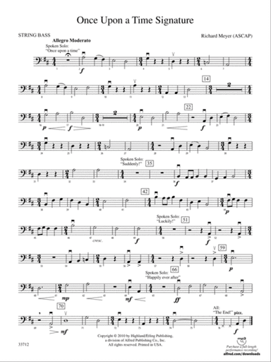 Once Upon a Time Signature: String Bass