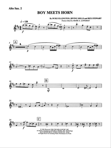 Boy Meets Horn: 2nd E-flat Alto Saxophone