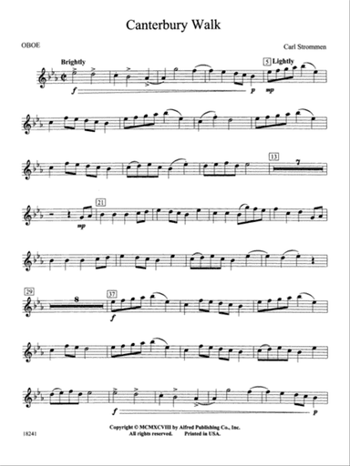 Canterbury Walk: Oboe