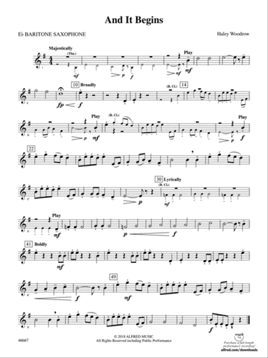 And It Begins: E-flat Baritone Saxophone