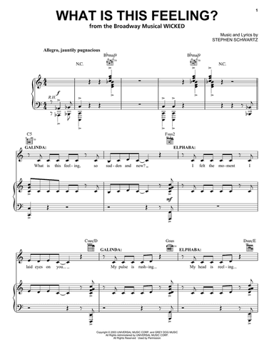 What Is This Feeling? (from Wicked)