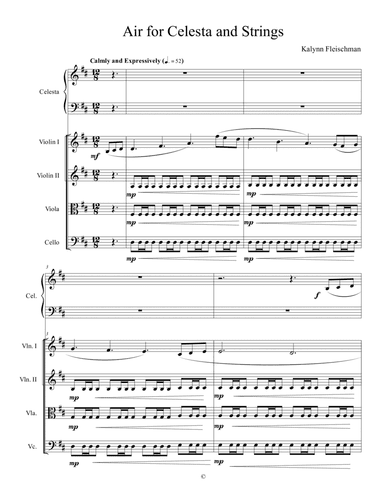 Air for Celesta and Strings