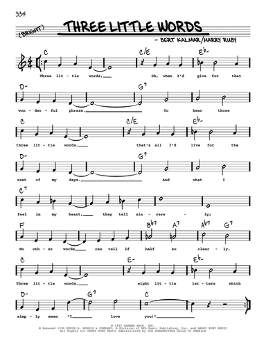 Three Little Words (arr. Robert Rawlins)