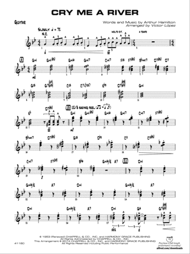 Cry Me a River: Guitar