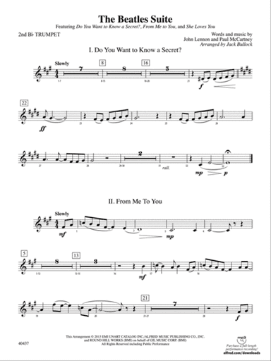 The Beatles Suite: 2nd B-flat Trumpet