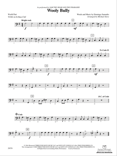 Wooly Bully: (wp) E-flat Tuba B.C.