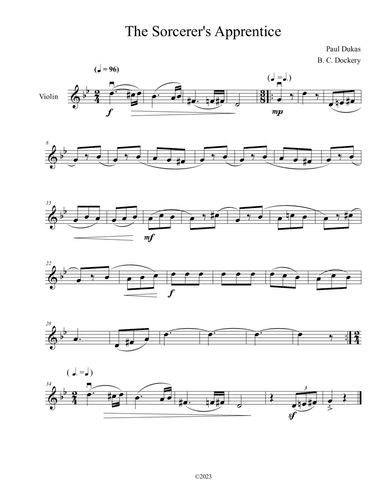 The Sorcerer's Apprentice (Violin Solo)