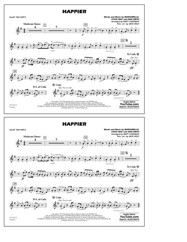 Happier (arr. Matt Conaway and Jack Holt) - 2nd Bb Trumpet