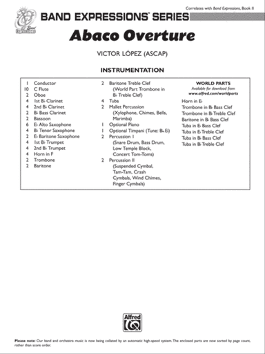 Abaco Overture: Score