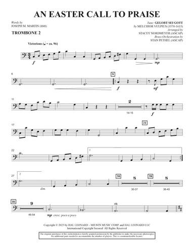 An Easter Call To Praise - Trombone 2