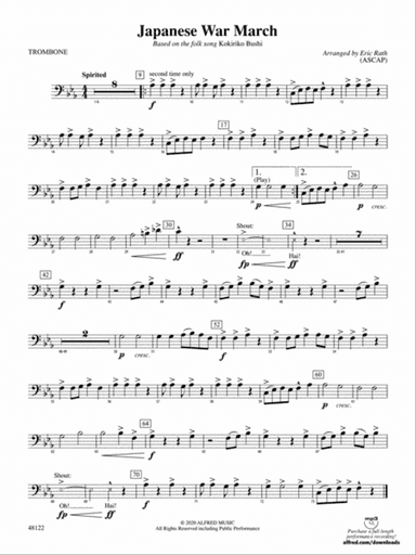 Japanese War March: 1st Trombone