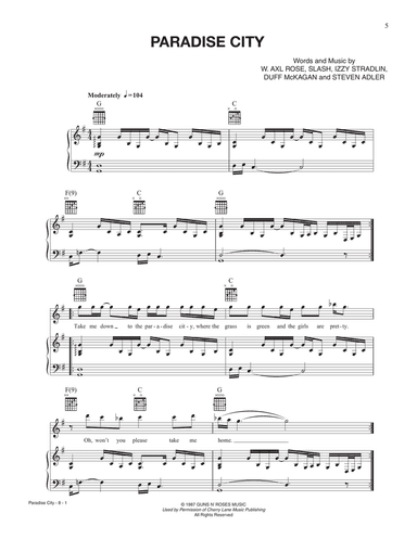 Paradise City (from Rock Of Ages)