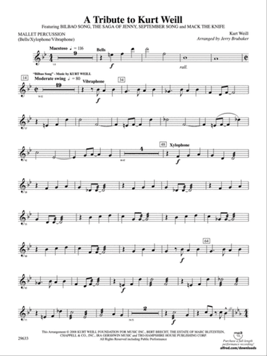 A Tribute to Kurt Weill: Mallets
