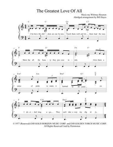 The Greatest Love Of All