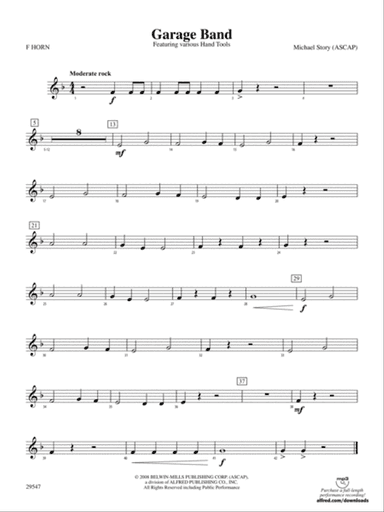 Garage Band: 1st F Horn