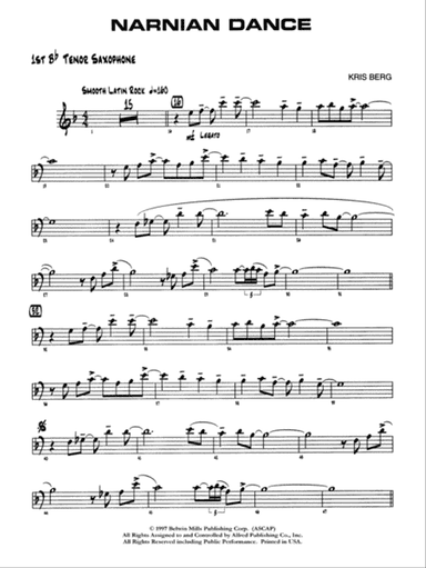 Narnian Dance: B-flat Tenor Saxophone