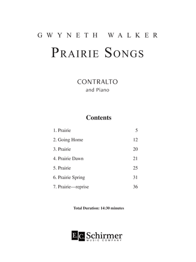 Prairie Songs