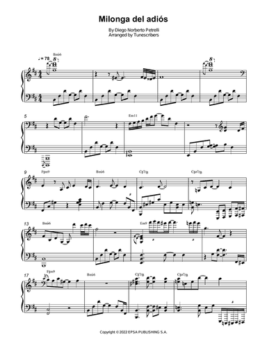 Milonga del adiós